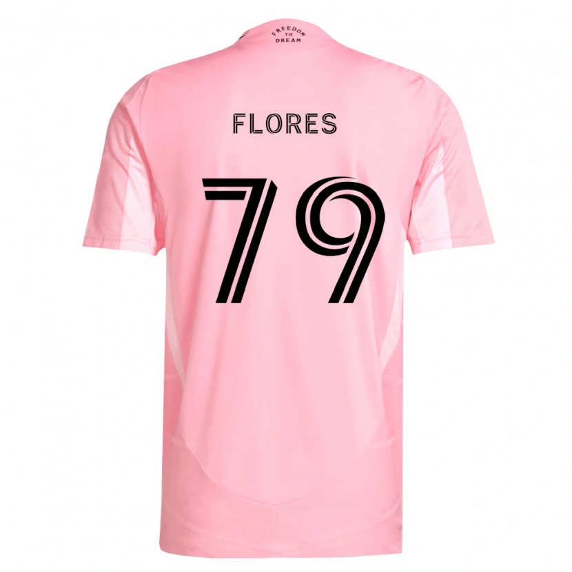 Danxen Kinderen Alejandro Flores #79 Roze Zwart Thuisshirt Thuistenue 2026/27 T-Shirt