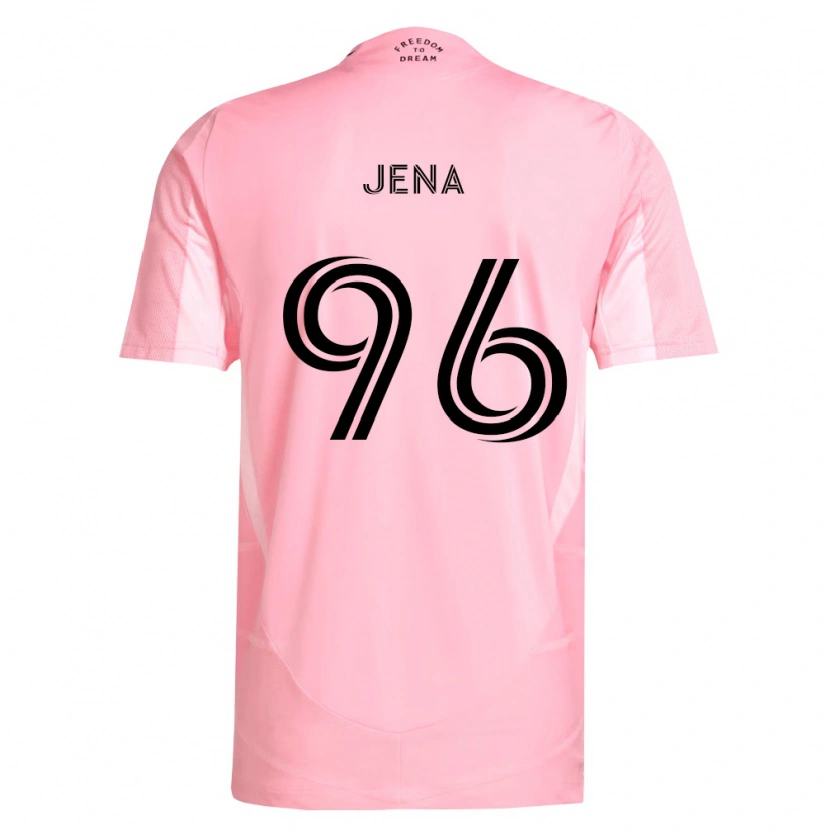 Danxen Kinderen Nessim Jena #96 Roze Zwart Thuisshirt Thuistenue 2026/27 T-Shirt