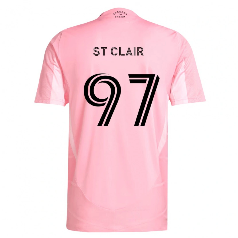 Danxen Kinderen Dayne St. Clair #97 Roze Zwart Thuisshirt Thuistenue 2026/27 T-Shirt
