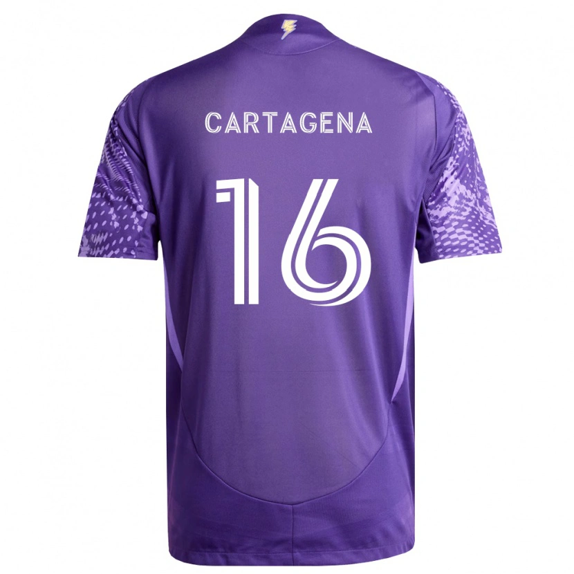 Danxen Kinderen Wilder Cartagena #16 Paars Wit Thuisshirt Thuistenue 2026/27 T-Shirt