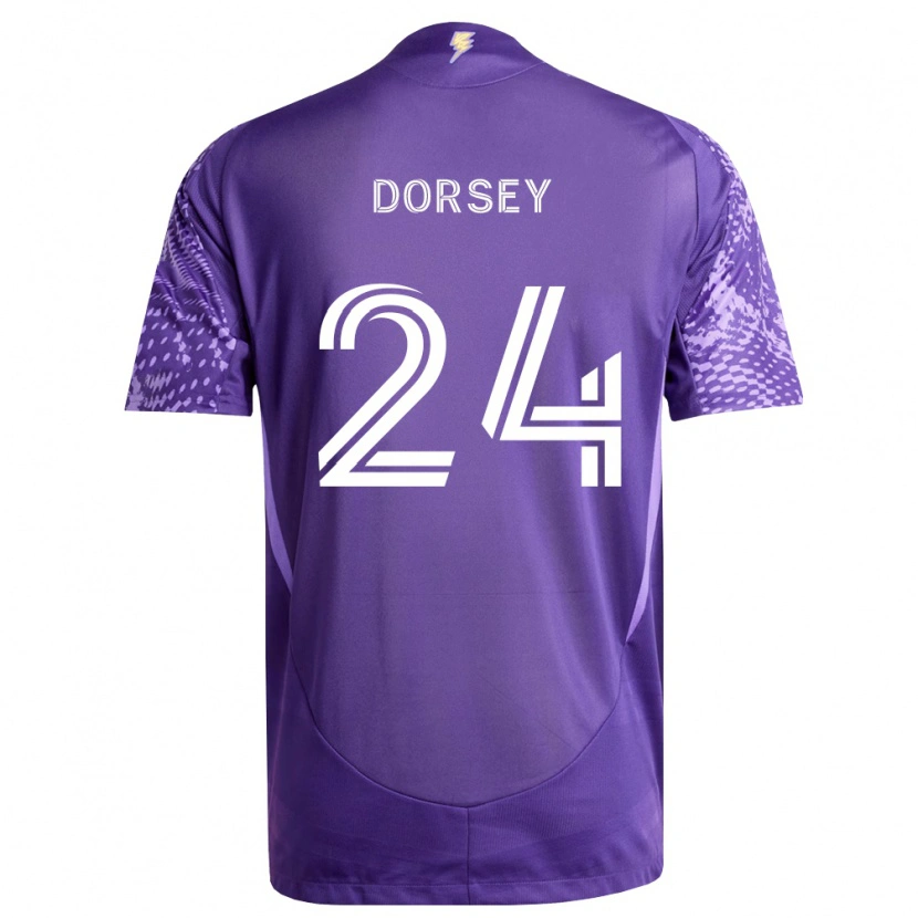 Danxen Kinderen Griffin Dorsey #24 Paars Wit Thuisshirt Thuistenue 2026/27 T-Shirt