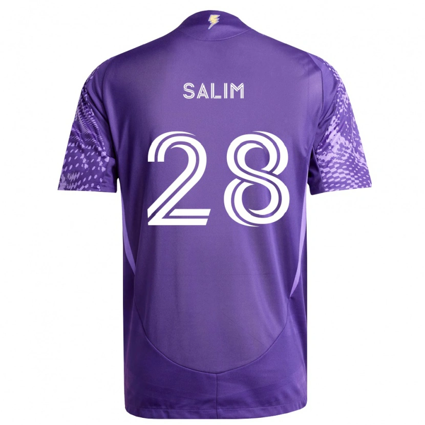 Danxen Kinderen Abdi Salim #28 Paars Wit Thuisshirt Thuistenue 2026/27 T-Shirt