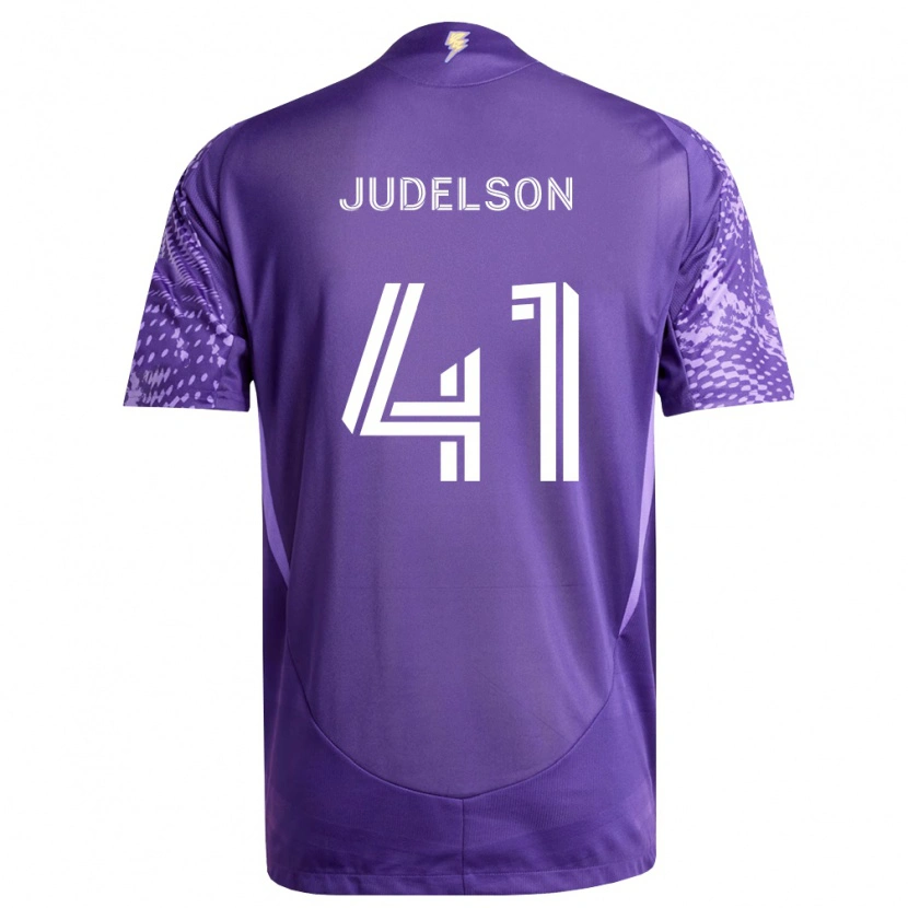 Danxen Kinderen Dylan Judelson #41 Paars Wit Thuisshirt Thuistenue 2026/27 T-Shirt
