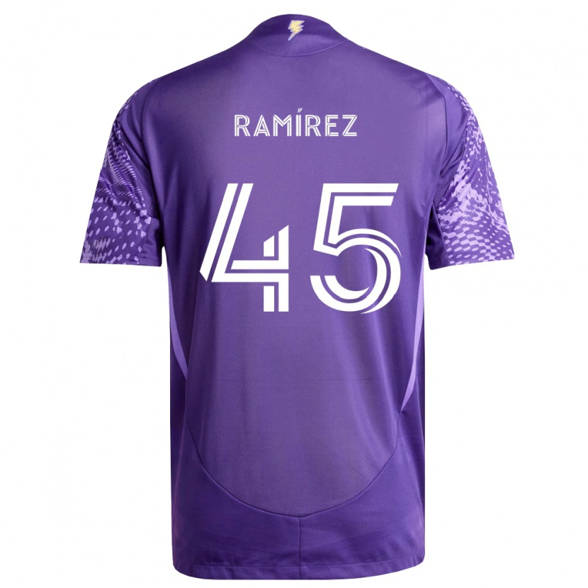 Danxen Kinderen Jacob Ramírez #45 Paars Wit Thuisshirt Thuistenue 2026/27 T-Shirt