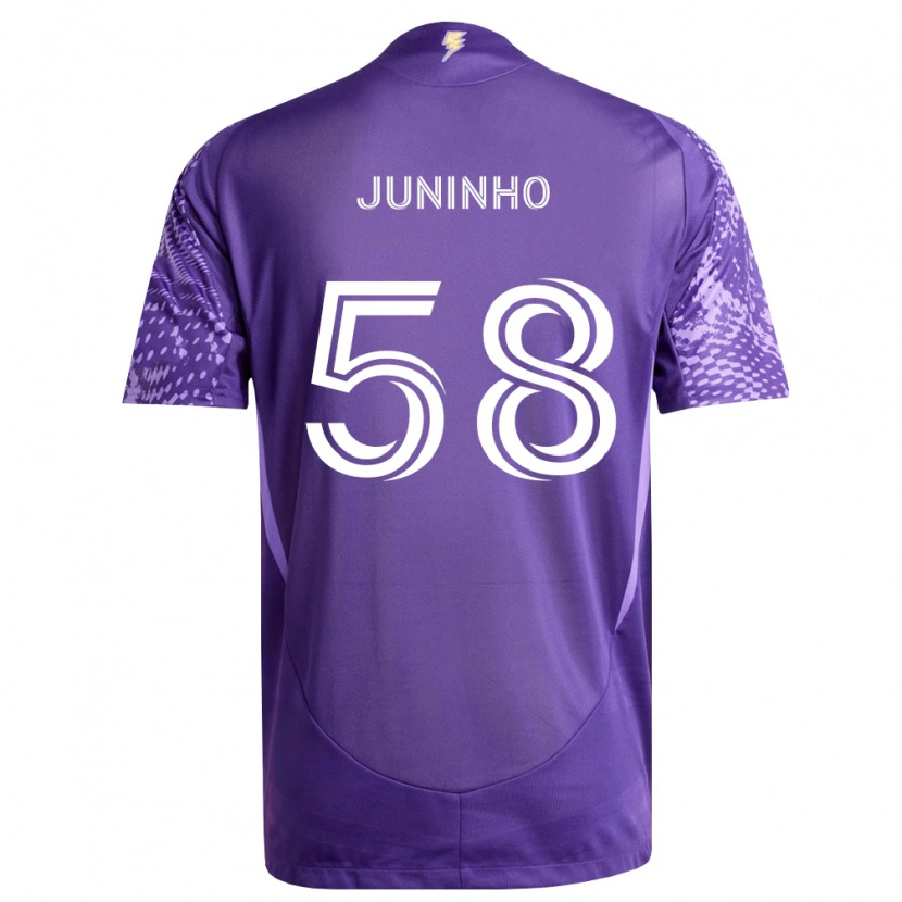 Danxen Kinderen Juninho #58 Paars Wit Thuisshirt Thuistenue 2026/27 T-Shirt