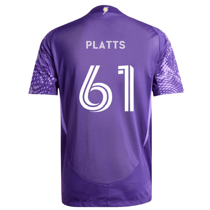 Danxen Kinderen Jackson Platts #61 Paars Wit Thuisshirt Thuistenue 2026/27 T-Shirt