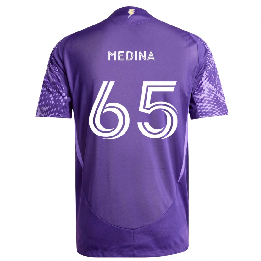 Danxen Kinderen Cristian Medina #65 Paars Wit Thuisshirt Thuistenue 2026/27 T-Shirt