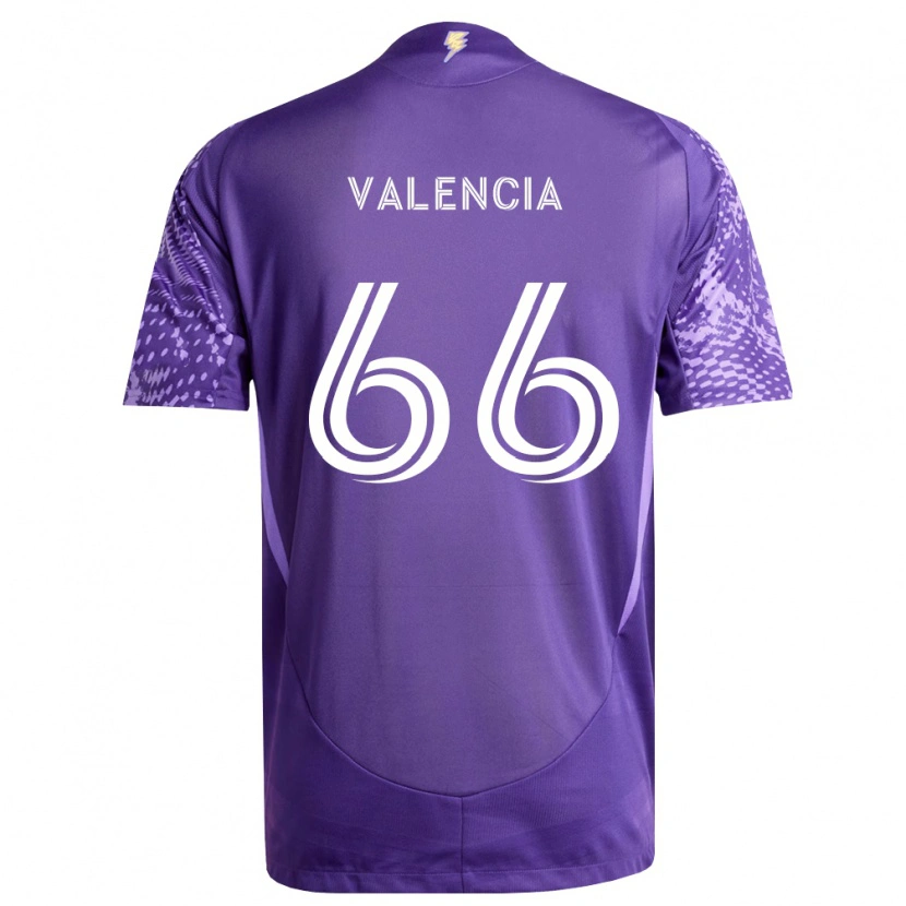 Danxen Kinderen Yeiler Valencia #66 Paars Wit Thuisshirt Thuistenue 2026/27 T-Shirt