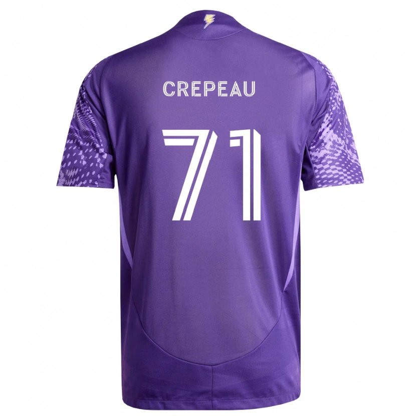 Danxen Kinderen Maxime Crépeau #71 Paars Wit Thuisshirt Thuistenue 2026/27 T-Shirt