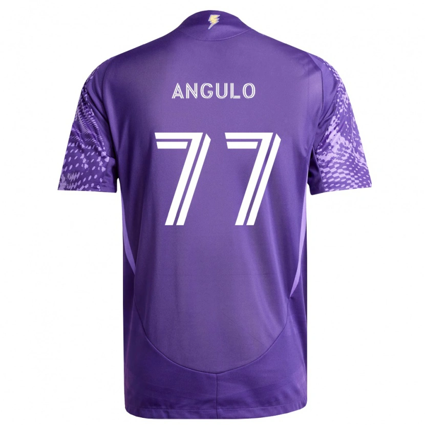 Danxen Kinderen Iván Angulo #77 Paars Wit Thuisshirt Thuistenue 2026/27 T-Shirt
