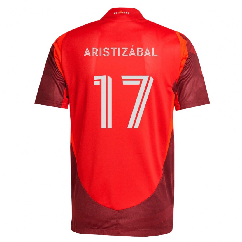 Danxen Kinderen Emilio Aristizábal #17 Bordeauxrood Thuisshirt Thuistenue 2026/27 T-Shirt