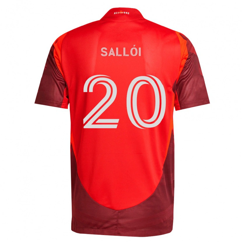Danxen Kinderen Dániel Sallói #20 Bordeauxrood Thuisshirt Thuistenue 2026/27 T-Shirt