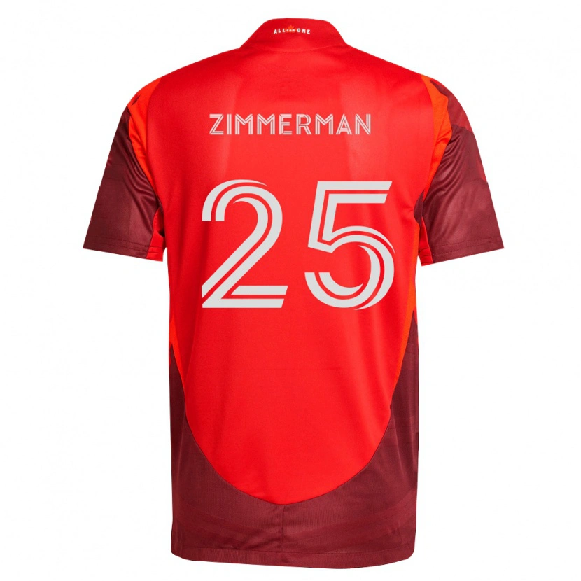 Danxen Kinderen Walker Zimmerman #25 Bordeauxrood Thuisshirt Thuistenue 2026/27 T-Shirt