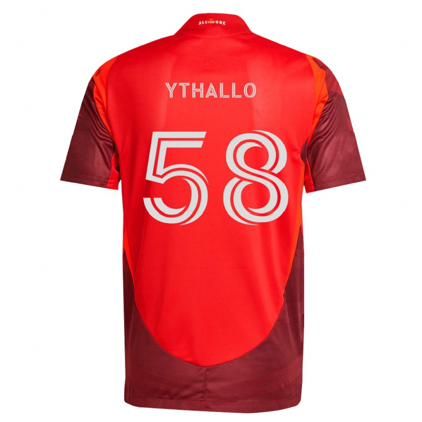 Danxen Kinderen Ythallo #58 Bordeauxrood Thuisshirt Thuistenue 2026/27 T-Shirt