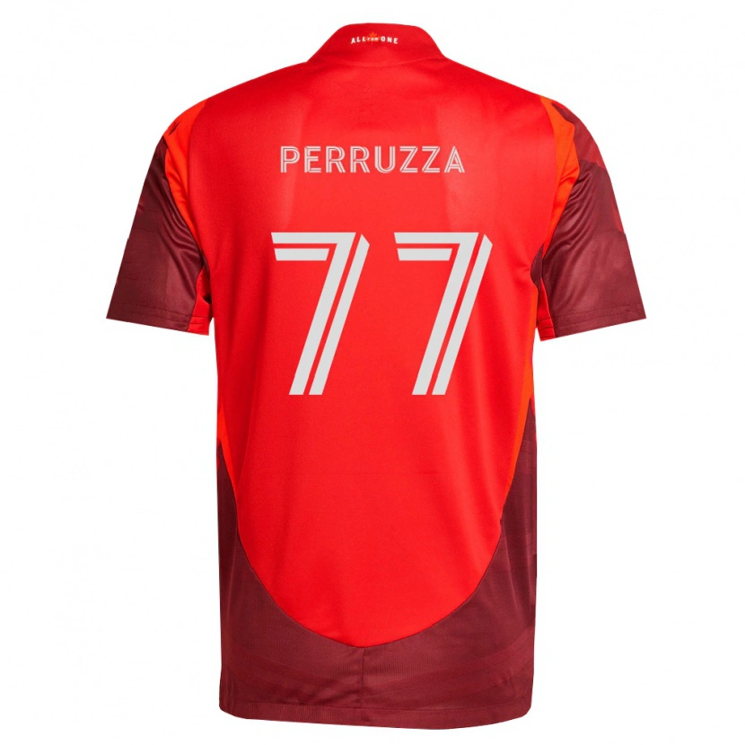 Danxen Kinderen Jordan Perruzza #77 Bordeauxrood Thuisshirt Thuistenue 2026/27 T-Shirt