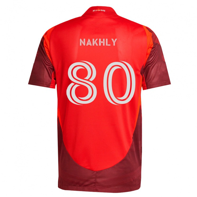 Danxen Kinderen Zakaria Nakhly #80 Bordeauxrood Thuisshirt Thuistenue 2026/27 T-Shirt