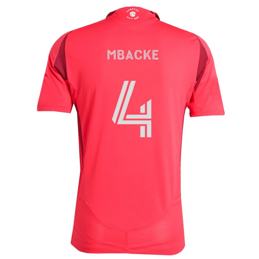 Danxen Kinderen Mamadou Mbacke #4 Magenta Wit Thuisshirt Thuistenue 2026/27 T-Shirt