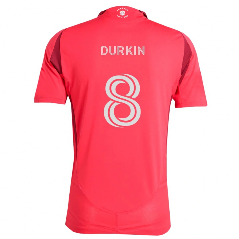Danxen Kinderen Chris Durkin #8 Magenta Wit Thuisshirt Thuistenue 2026/27 T-Shirt