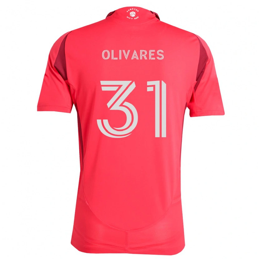 Danxen Kinderen Christian Olivares #31 Magenta Wit Thuisshirt Thuistenue 2026/27 T-Shirt