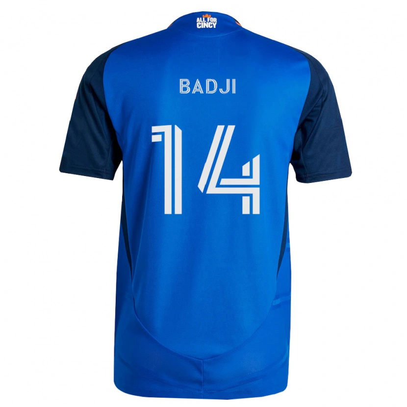Danxen Kinderen Dominique Badji #14 Koninklijk Blauw Oranje Thuisshirt Thuistenue 2026/27 T-Shirt