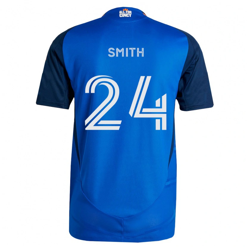 Danxen Kinderen Kyle Smith #24 Koninklijk Blauw Oranje Thuisshirt Thuistenue 2026/27 T-Shirt