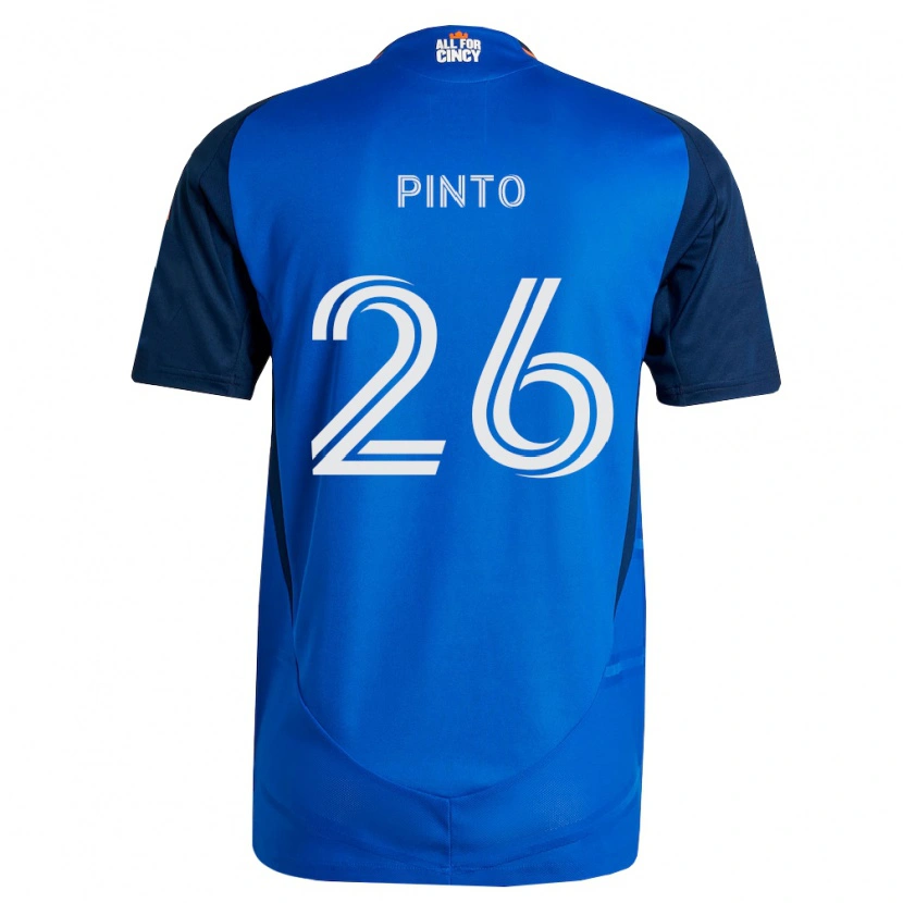 Danxen Kinderen Malik Pinto #26 Koninklijk Blauw Oranje Thuisshirt Thuistenue 2026/27 T-Shirt
