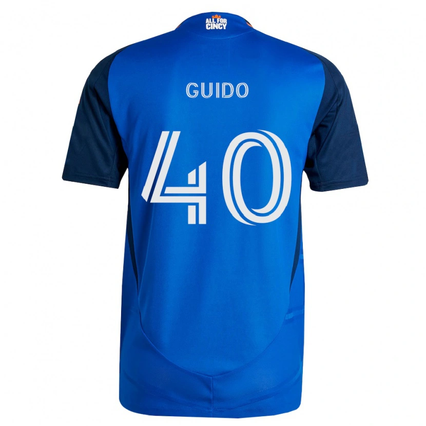 Danxen Kinderen Alejandro Guido #40 Koninklijk Blauw Oranje Thuisshirt Thuistenue 2026/27 T-Shirt