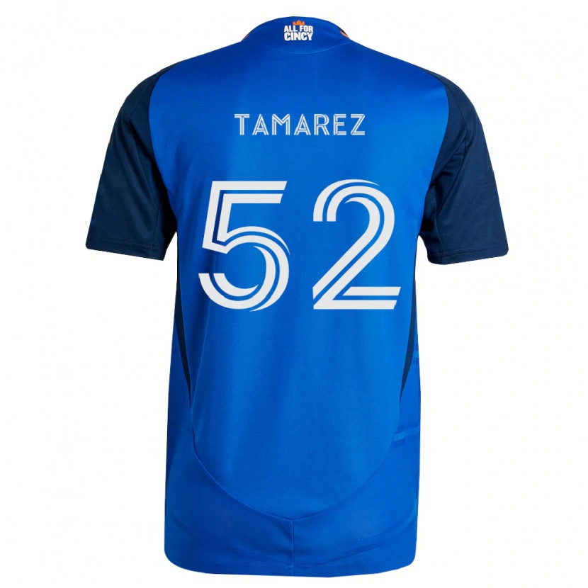 Danxen Kinderen Lucas Tamarez #52 Koninklijk Blauw Oranje Thuisshirt Thuistenue 2026/27 T-Shirt
