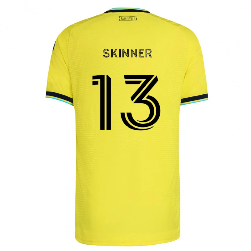 Danxen Kinderen Joey Skinner #13 Helder Geel Marineblauw Thuisshirt Thuistenue 2026/27 T-Shirt