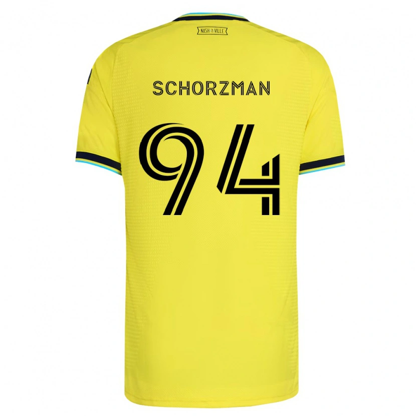 Danxen Kinderen Eamon Schorzman #94 Helder Geel Marineblauw Thuisshirt Thuistenue 2026/27 T-Shirt