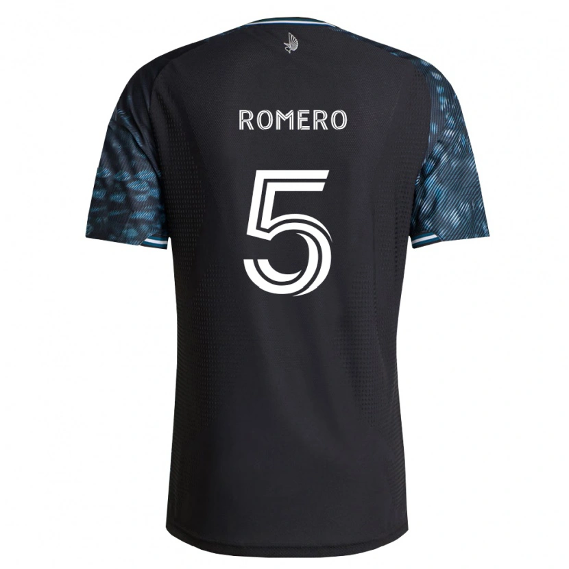Danxen Kinderen Nicolás Romero #5 Zwart Wit Thuisshirt Thuistenue 2026/27 T-Shirt