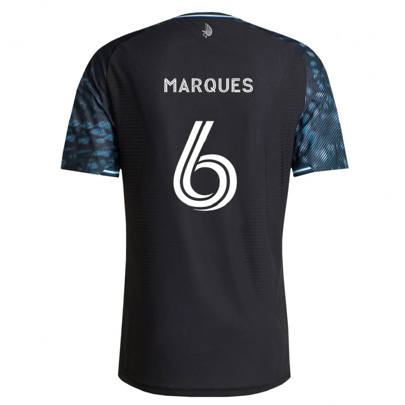 Danxen Kinderen Mikael Marqués #6 Zwart Wit Thuisshirt Thuistenue 2026/27 T-Shirt