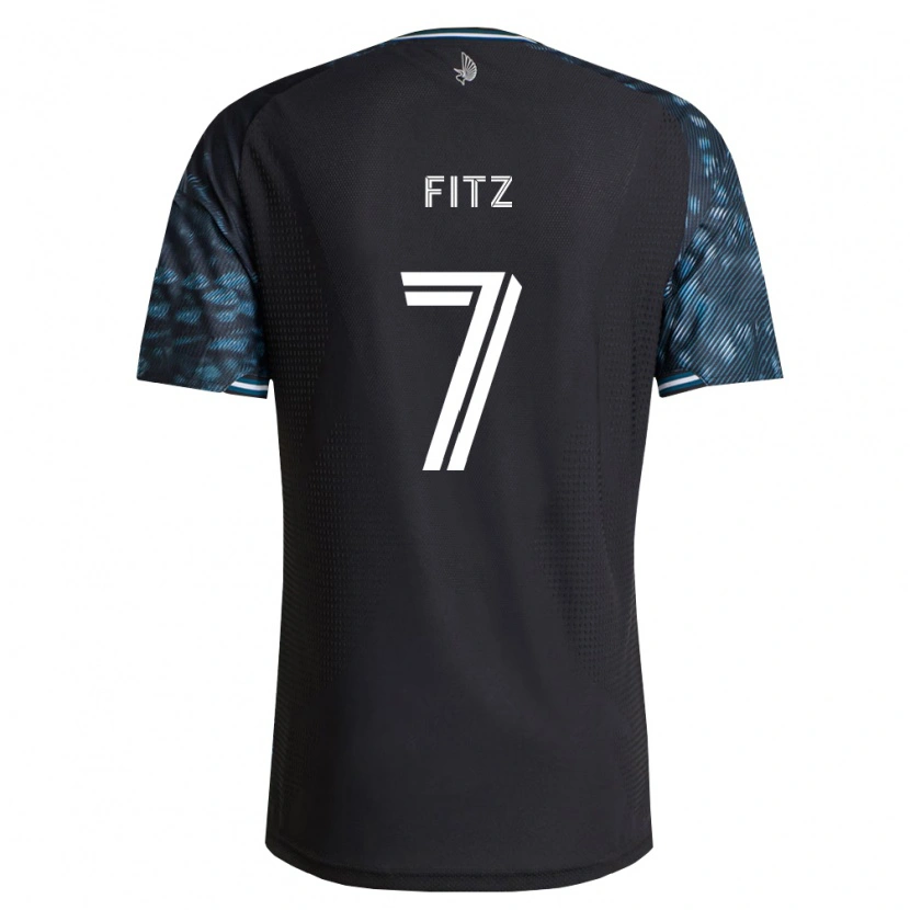 Danxen Kinderen Dominik Fitz #7 Zwart Wit Thuisshirt Thuistenue 2026/27 T-Shirt