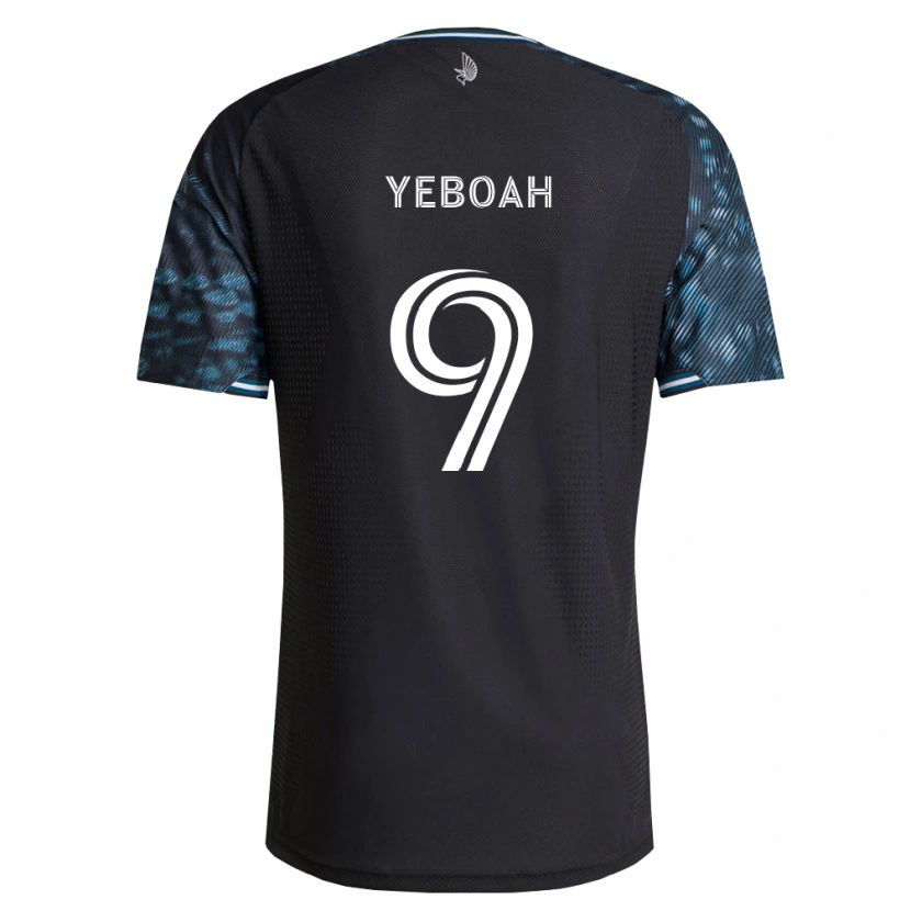 Danxen Kinderen Kelvin Yeboah #9 Zwart Wit Thuisshirt Thuistenue 2026/27 T-Shirt