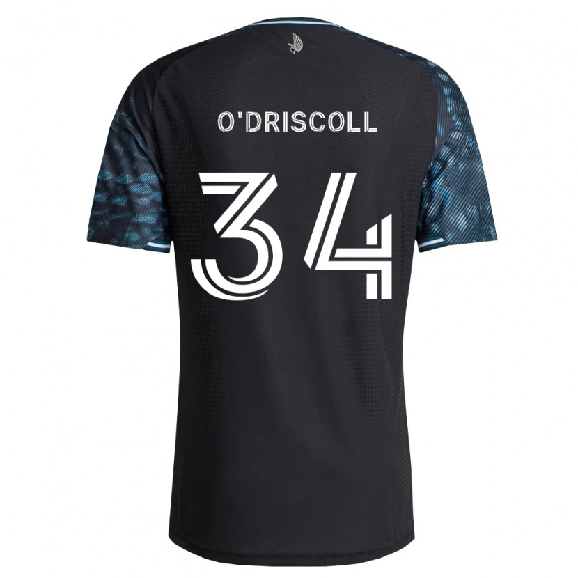 Danxen Kinderen Rory O'driscoll #34 Zwart Wit Thuisshirt Thuistenue 2026/27 T-Shirt