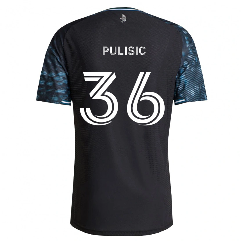 Danxen Kinderen Will Pulisic #36 Zwart Wit Thuisshirt Thuistenue 2026/27 T-Shirt