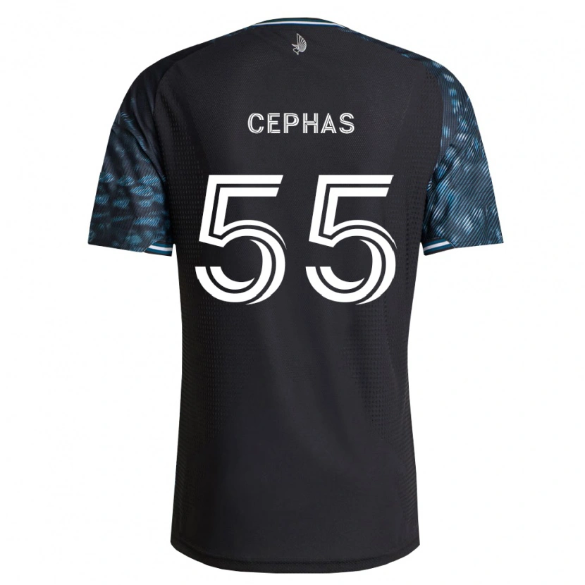 Danxen Kinderen Jumel Cephas #55 Zwart Wit Thuisshirt Thuistenue 2026/27 T-Shirt