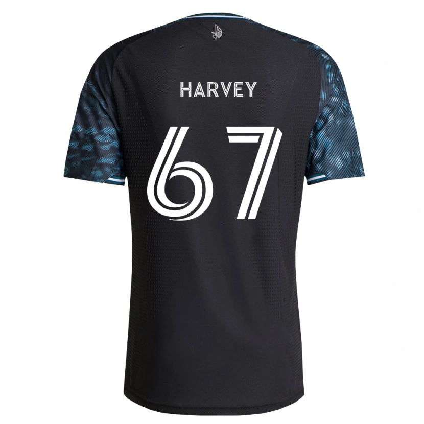 Danxen Kinderen Carlos Harvey #67 Zwart Wit Thuisshirt Thuistenue 2026/27 T-Shirt