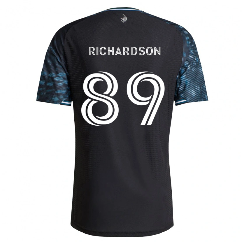 Danxen Kinderen Nick Richardson #89 Zwart Wit Thuisshirt Thuistenue 2026/27 T-Shirt