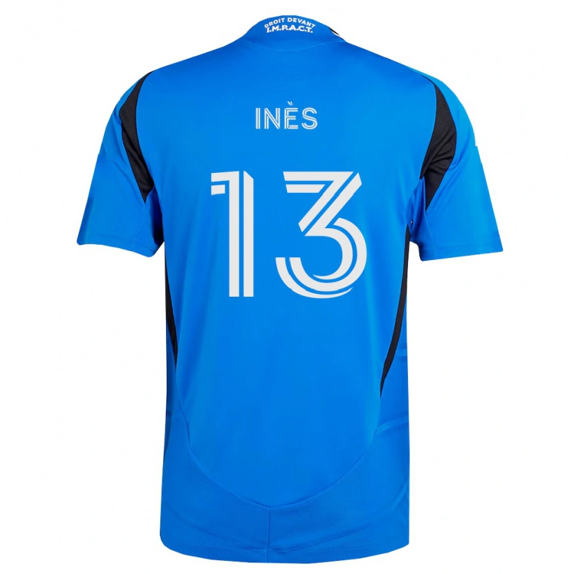 Danxen Kinderen Nourani Inès #13 Blauw Wit Zwart Thuisshirt Thuistenue 2026/27 T-Shirt