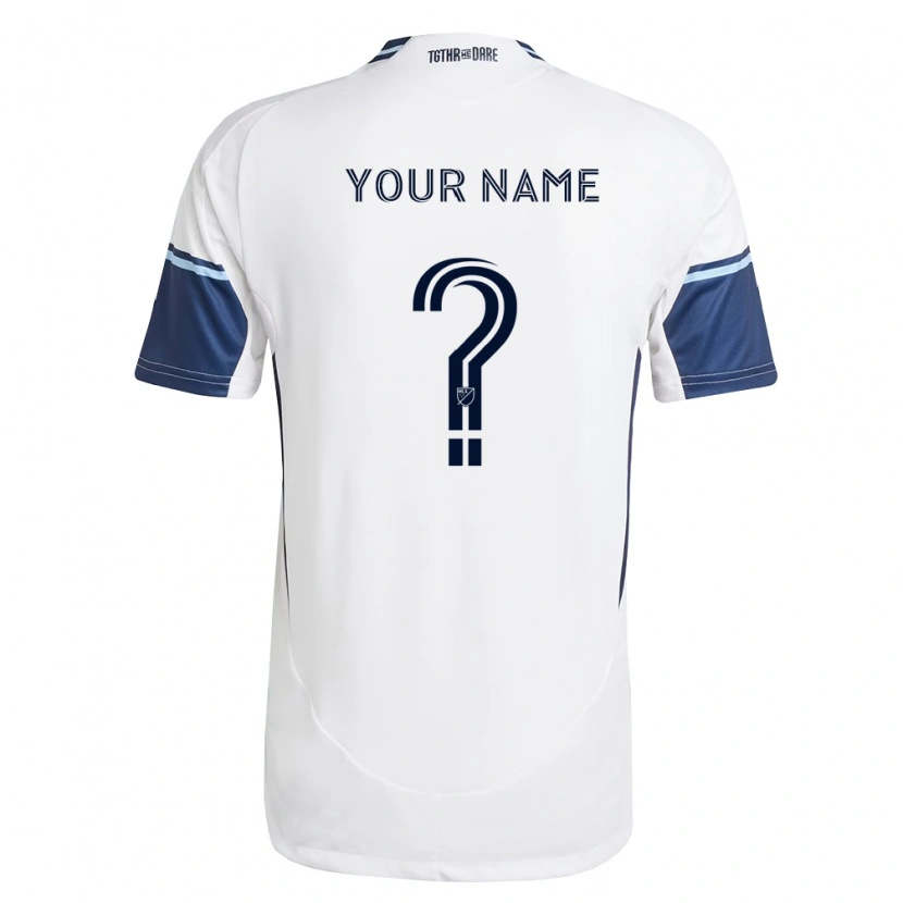 Danxen Kinderen Uw Naam #0 Wit Koninklijk Blauw Thuisshirt Thuistenue 2026/27 T-Shirt