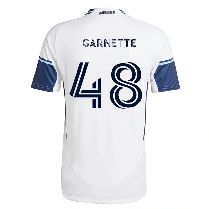 Danxen Kinderen Micaah Garnette #48 Wit Koninklijk Blauw Thuisshirt Thuistenue 2026/27 T-Shirt