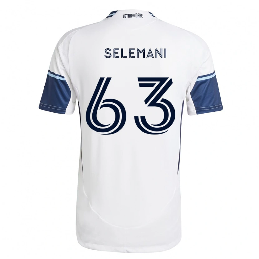 Danxen Kinderen Johnny Selemani #63 Wit Koninklijk Blauw Thuisshirt Thuistenue 2026/27 T-Shirt