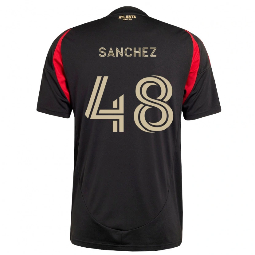Danxen Kinderen Cooper Sanchez #48 Zwart Rood Thuisshirt Thuistenue 2026/27 T-Shirt