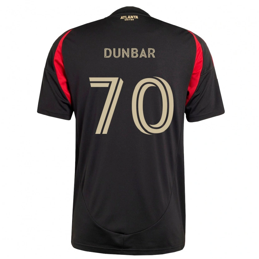 Danxen Kinderen Cameron Dunbar #70 Zwart Rood Thuisshirt Thuistenue 2026/27 T-Shirt