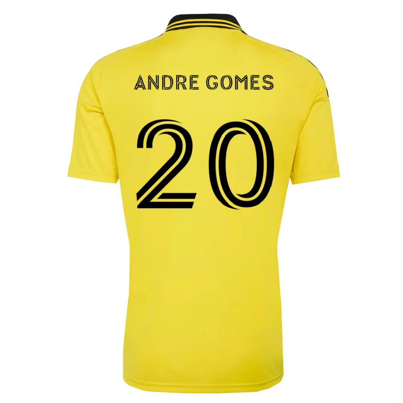 Danxen Kinderen André Gomes #20 Geel Zwart Thuisshirt Thuistenue 2026/27 T-Shirt