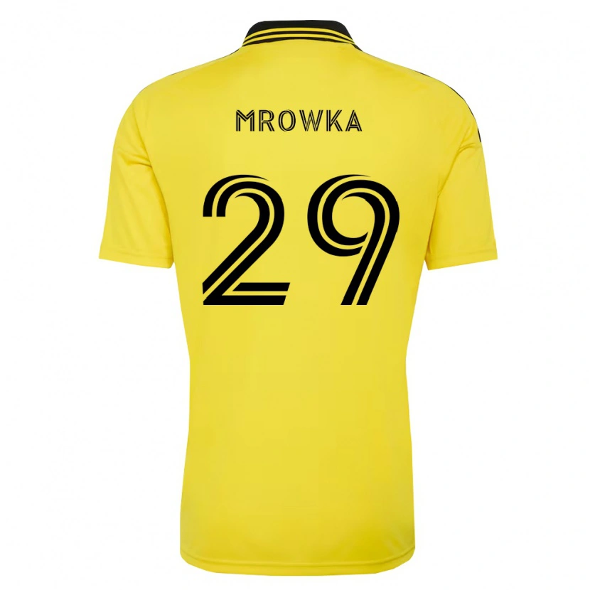 Danxen Kinderen Cole Mrowka #29 Geel Zwart Thuisshirt Thuistenue 2026/27 T-Shirt