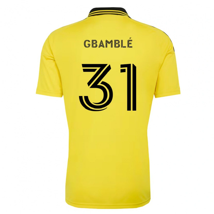 Danxen Kinderen Kevin Gbamblé #31 Geel Zwart Thuisshirt Thuistenue 2026/27 T-Shirt