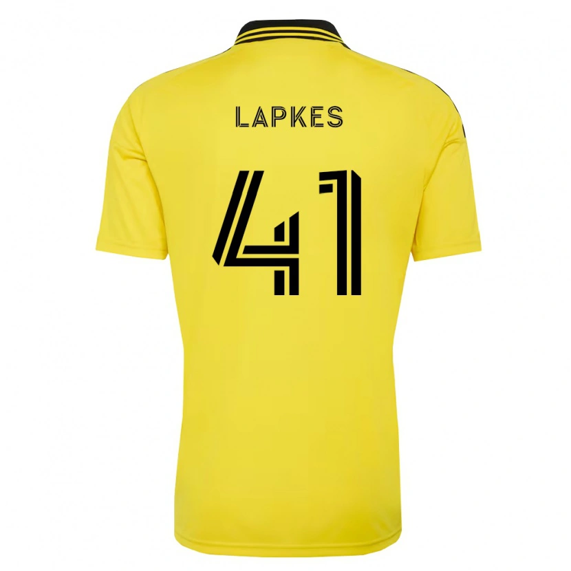 Danxen Kinderen Stanislav Lapkes #41 Geel Zwart Thuisshirt Thuistenue 2026/27 T-Shirt