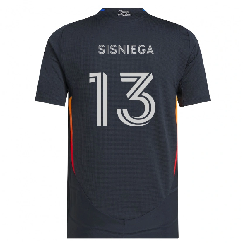 Danxen Kinderen Pablo Sisniega #13 Donkergrijs Rood Thuisshirt Thuistenue 2026/27 T-Shirt